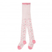 Ciorapi cu imprimeu floral pentru bebeluș, roz Chicco 250192 
