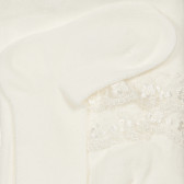 Ciorapi cu dantelă pentru bebeluș, de culoare albă Chicco 250215 2