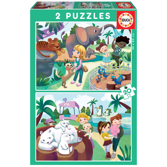Puzzle - La grădina zoologică Educa 250253 