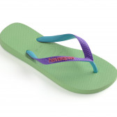 Flip-flops cu numele mărcii, verde Havaianas 250318 