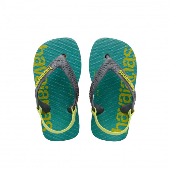 Flip-flops cu numele mărcii și detalii colorate, multicolore Havaianas 250367 2
