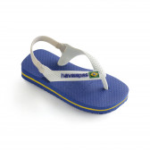Flip flops cu logo-ul mărcii pentru bebeluși, albastru Havaianas 250393 
