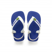 Flip flops cu logo-ul mărcii pentru bebeluși, albastru Havaianas 250394 2