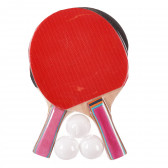 Rachete de tenis de masă cu mânere roz și 3 mingi Toi-Toys 250599 2