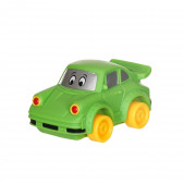 Set auto animat - 2 piese - autobuz albastru și mașină verde Toi-Toys 250634 2
