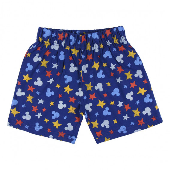 Pijamale din bumbac cu imprimeu Mickey Mouse, albastru Mickey Mouse 250716 4