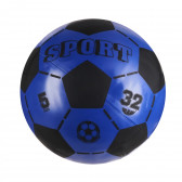 Albastru 23 cm. Minge de fotbal din colecția doar sport dezumflată Unice 250844 