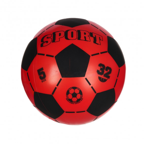 Minge de fotbal din colecția sport- numai dezumflată, 23 cm, roșu Unice 250848 