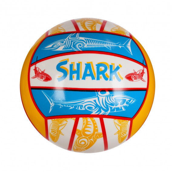 22 cm. volei portocaliu cu imprimeu Shark Unice 250852 
