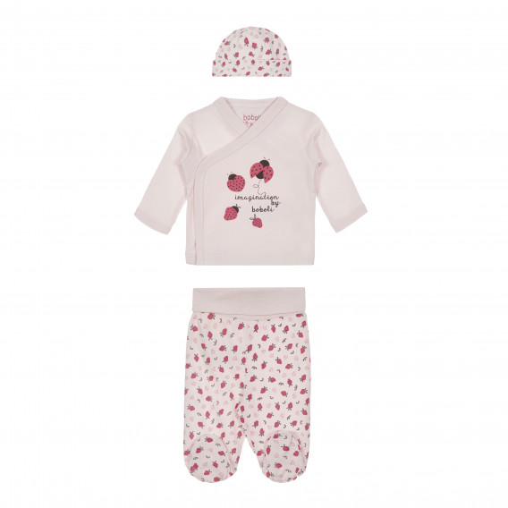 Bluză cu mâneci lungi și set de pantaloni pentru fetiță Boboli, roz Boboli 250964 