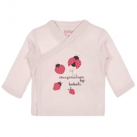 Bluză cu mâneci lungi și set de pantaloni pentru fetiță Boboli, roz Boboli 250965 2