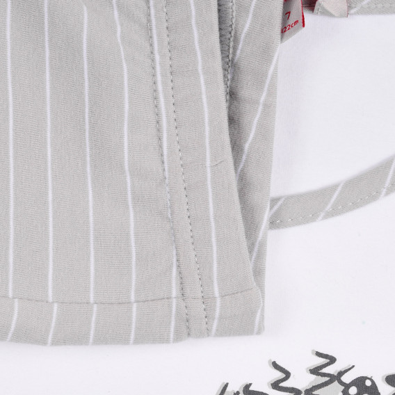 Pijamale într-o combinație de gri și alb pentru fete Boboli 250985 4