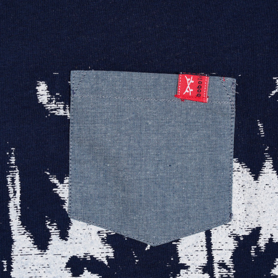 Tricou din bumbac cu palmieri imprimați cu un buzunar pentru băieți Boboli 250991 3