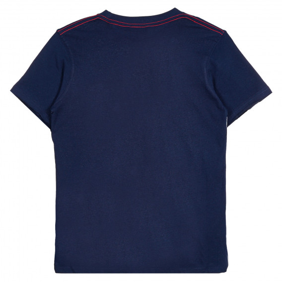 Tricou din bumbac cu palmieri imprimați cu un buzunar pentru băieți Boboli 250992 4