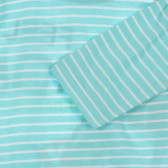 Bluză cu mâneci lungi pentru băieți, culoare mentă, cu dungi Boboli 251054 3