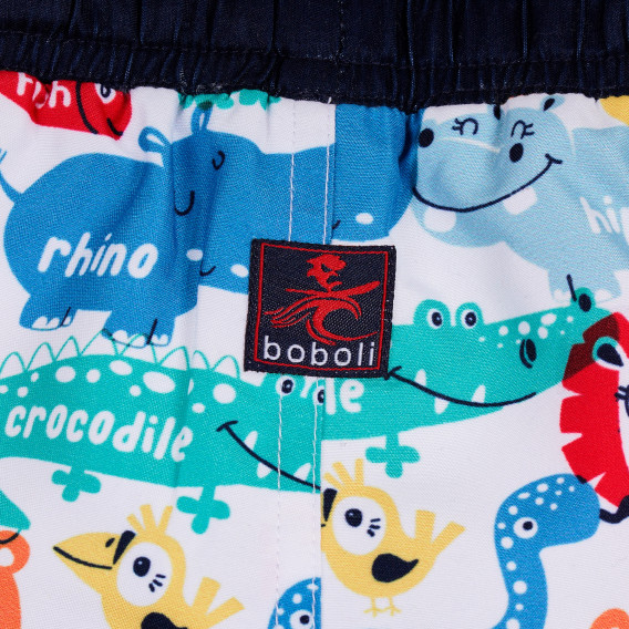 Costum de baie cu imprimeu vesel color pentru băieței Boboli 251077 3
