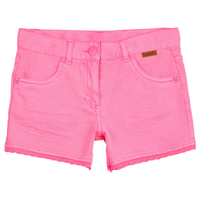 Pantaloni scurți Boboli din denim, roz  251079
