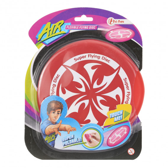 Frisbee flexibil roșu de 17 cm Toi-Toys 251181 