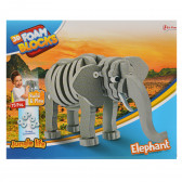 Puzzle 3D, elefant Toi-Toys 251288 