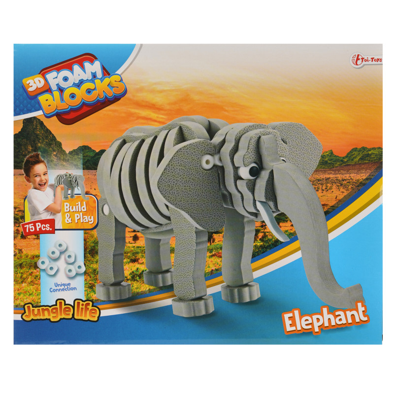 Puzzle 3D, elefant  251288
