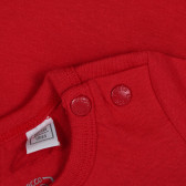 Tricou roșu Chicco din bumbac cu imprimeu al unei mașini de curse pentru bebeluși Chicco 251533 3