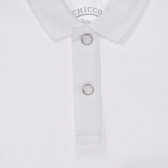 Tricou alb cu guler Chicco din bumbac pentru bebeluși Chicco 251619 2