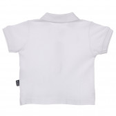 Tricou alb cu guler Chicco din bumbac pentru bebeluși Chicco 251621 4