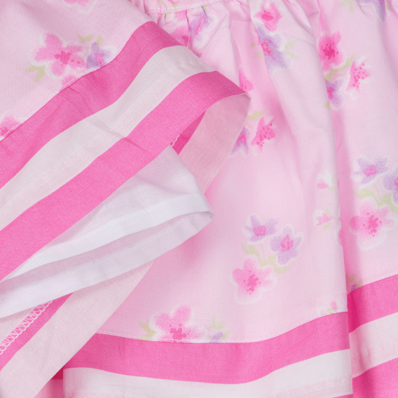 Fustă Chicco din bumbac roz cu motive florale pentru bebeluși Chicco 251667 2