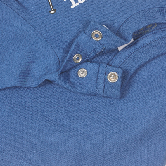 Tricou Chicco din bumbac albastru cu imprimeu grafic pentru bebeluși Chicco 251764 3