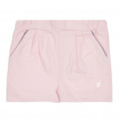 Pantaloni scurți roz Chicco din bumbac cu aplicație inimă Chicco 252240 