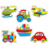 Puzzle pentru copii - Vehicule Galt 253172 2