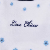 Bavetă albă din bumbac cu inscripție Love Chicco Chicco 254186 2