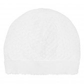 Pălărie pentru bebeluși tricotată din bumbac, albă Chicco 254205 3