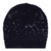 Pălărie pentru bebeluși tricotată din bumbac, bleumarin Chicco 254211 3