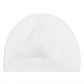 Pălărie de bumbac cu aplicație Pentru a fi pentru un copil, albă Chicco 254218 