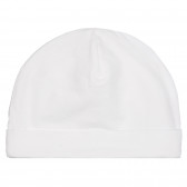 Pălărie de bumbac cu tiv pentru bebeluș, albă Chicco 254226 3