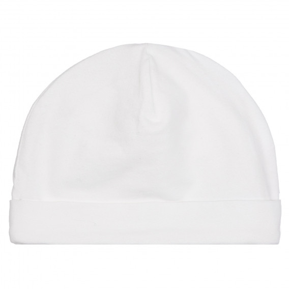 Pălărie de bumbac cu tiv pentru bebeluș, albă Chicco 254226 3