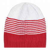 Pălărie de bumbac în dungi albe și roșii Chicco 254227 