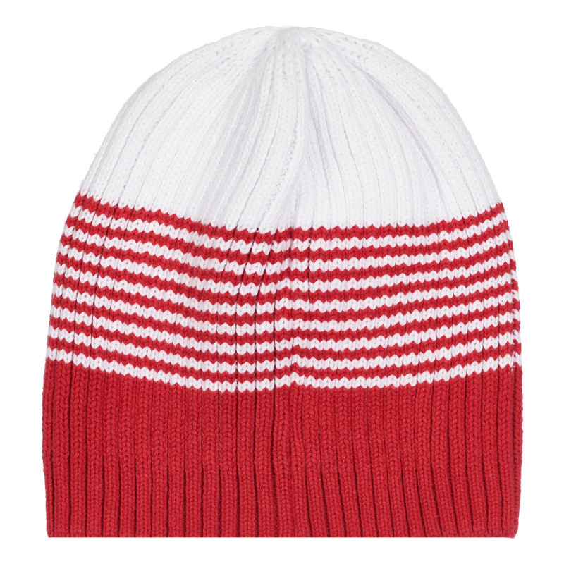 Pălărie de bumbac în dungi albe și roșii  254227