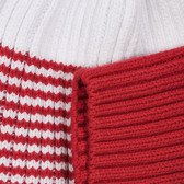 Pălărie de bumbac în dungi albe și roșii Chicco 254229 3