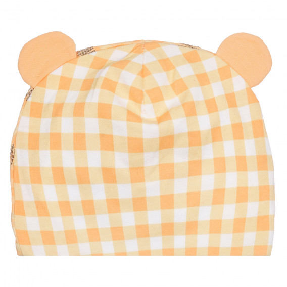 Pălărie de bumbac cu aplicație de tigru, portocaliu Chicco 254276 2