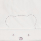 Pălărie cu pompon și urs pentru o aplicație pentru bebeluși, albă Chicco 254291 2