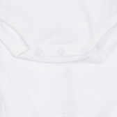 Body alb cu panglică pentru bebeluși, din bumbac, Chicco Chicco 254350 3