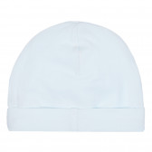 Pălărie de bumbac cu tiv pentru bebeluș, albastru deschis Chicco 254456 