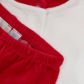 Set de Crăciun Chicco din bluză și pantaloni cu botoși, cu ursuleți, pentru bebelusi Chicco 254509 4