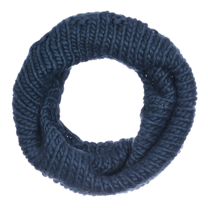 Guler eșarfă tricotat, albastru închis  254551