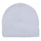 Pălărie din bumbac tricotată cu tiv pentru bebeluș, albastru deschis Chicco 254694 3