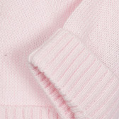 Pălărie din bumbac tricotată cu tiv pentru bebeluș, roz deschis Chicco 254700 2
