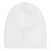 Pălărie pentru bebeluși tricotată, albă Chicco 254714 