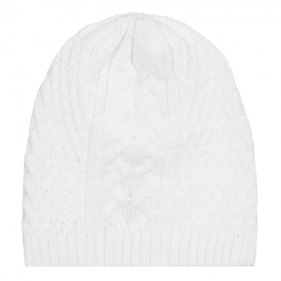 Pălărie pentru bebeluși tricotată, albă Chicco 254714 